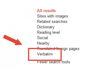 Verbatim google search tool
